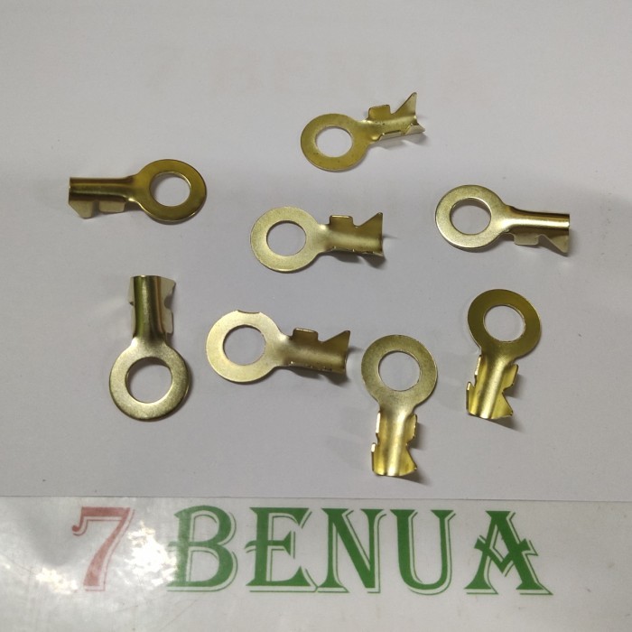 TERMINAL SKUN MASSA GEPENG TEBAL RING PASS KEPALA BAUT 14