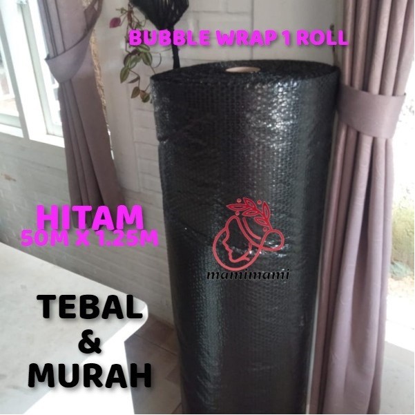 

Bubblewrap Hitam 1 Roll Plastik Bubble Wrap Gosend Bandung Buble Murah