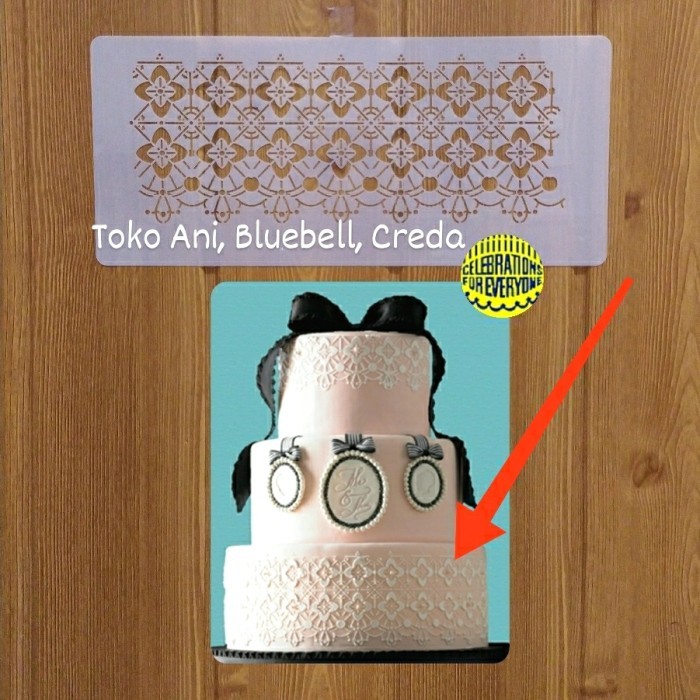 

TERBARU Designer Stencil : Victorian Crocket Tier #2 , 22.5 x 9 cm