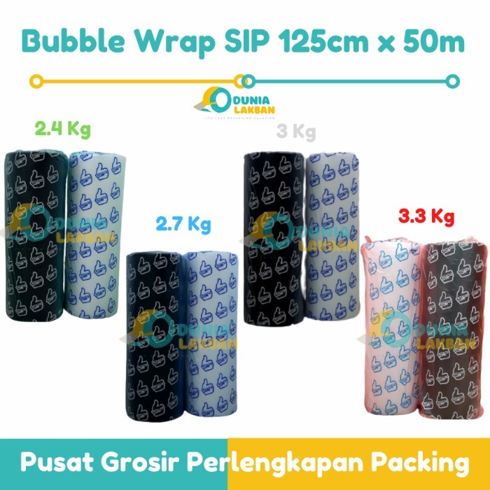 

(Gojek) Bubble Wrap Merk Sip 125Cm X 50 M 3.3 Kg Kualitas Premium