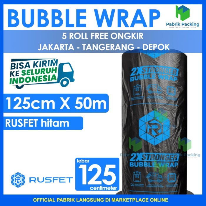 

Plastik Bubble Wrap Hitam Tebal 125Cm X 50M Bubble Wrap Hitam Super