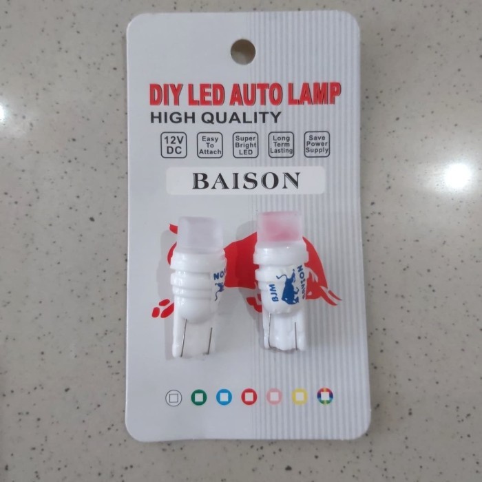 Lampu LED T10 Keramik Nyala Biru Lampu Kota Mobil T10