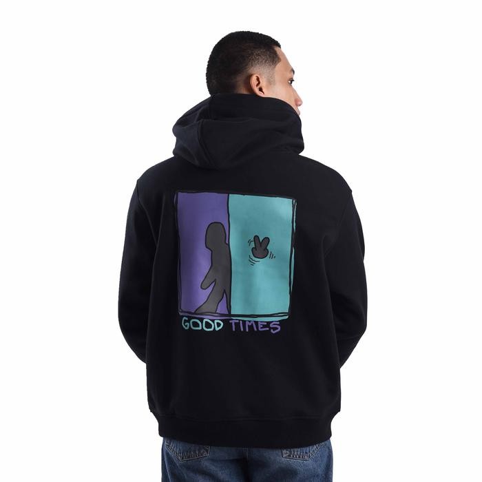 Leaf Logical Black Hoodie