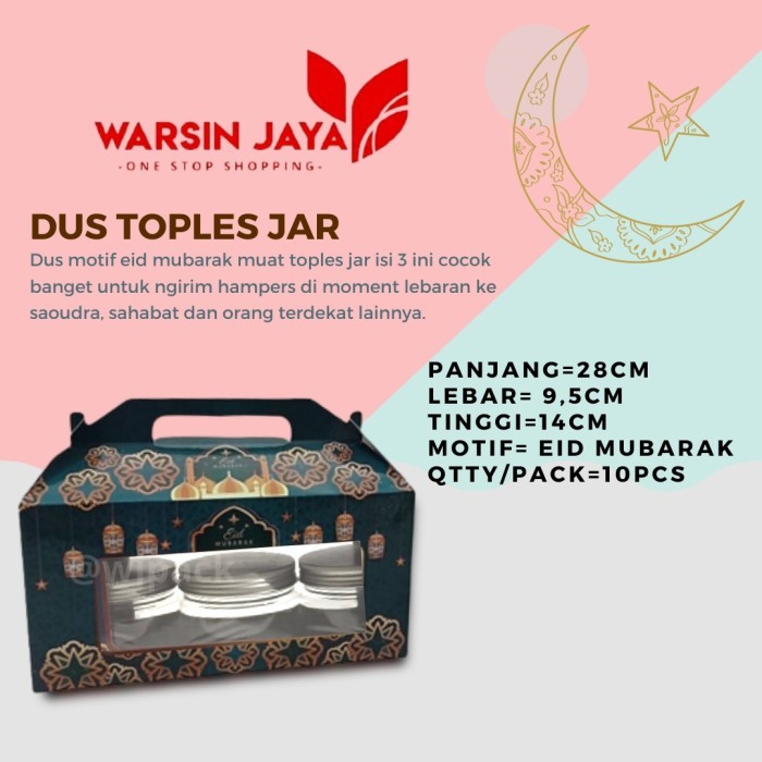 

DUS MOTIF LEBARAN JAR ISI 3 /10PC
