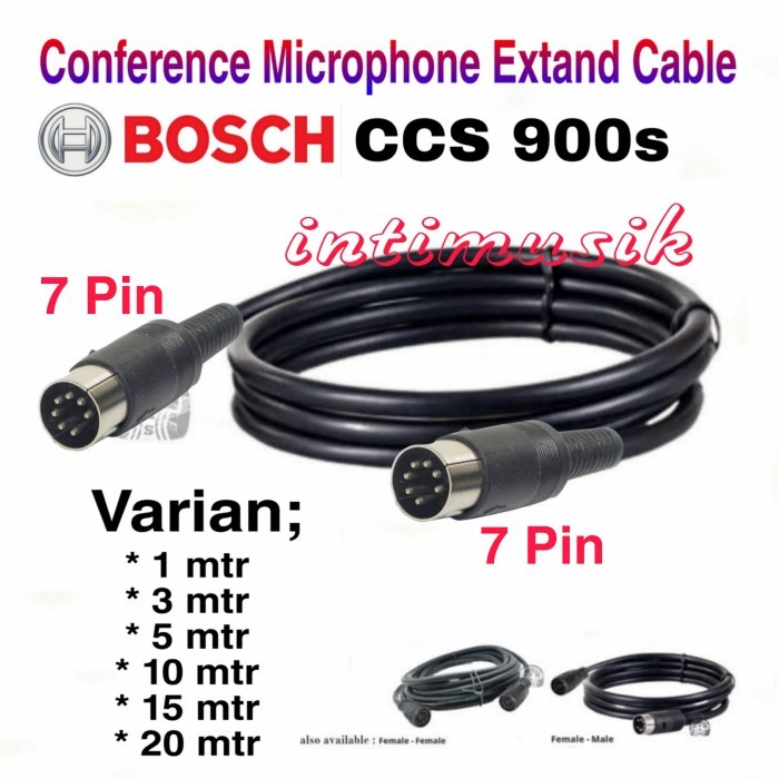 Kabel Extension Mic Konferen BOSCH CCS 900s Male to Male 1