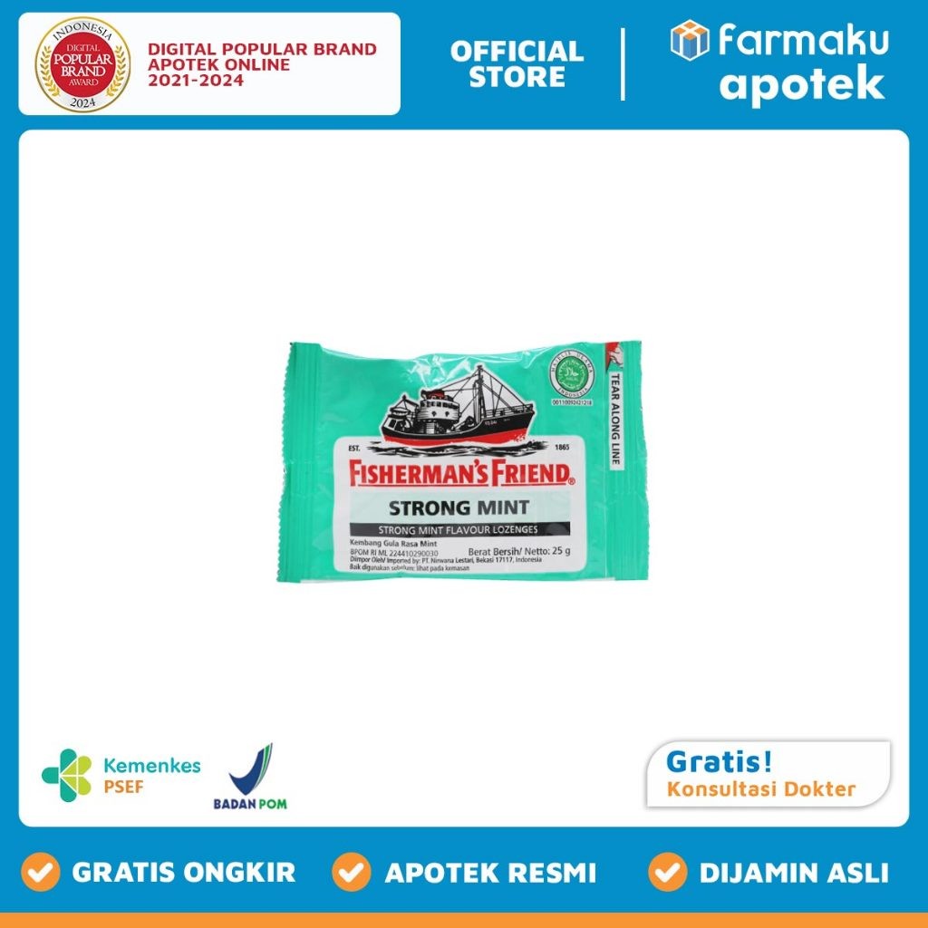 

Fishermans Friend Strong Mint Lozenges 25 gr - BNS