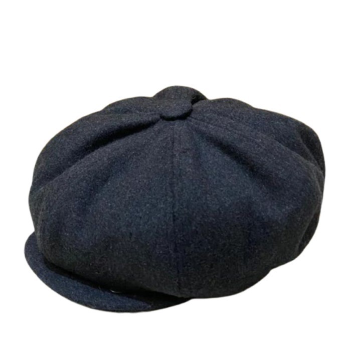 Topi Newsboy Classic / Newsboy Cap Wool Super Grey Series Thomas She