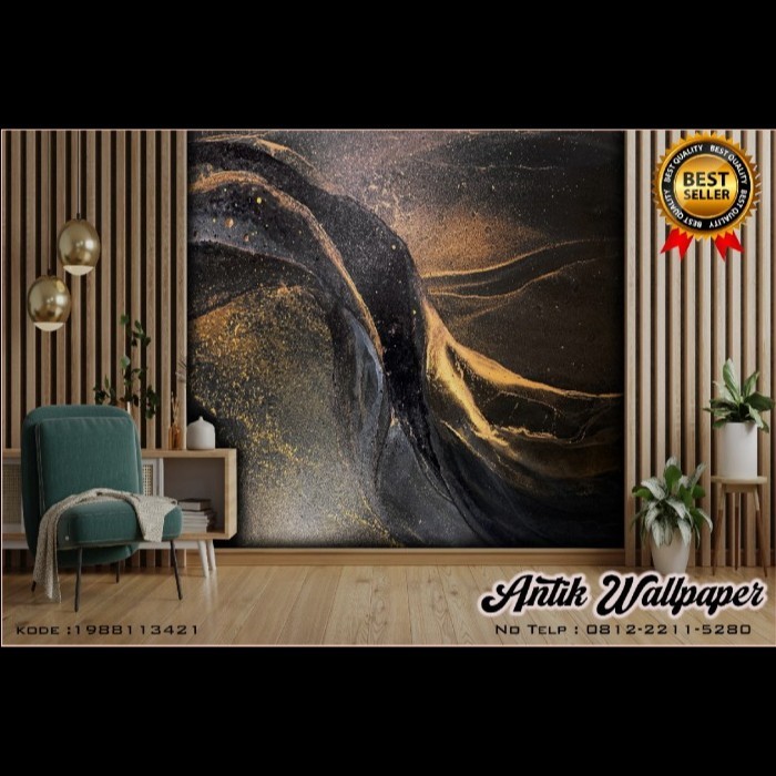 Wallpaper Custom 3D Motif Marmer A - Wallpaper Abstrak - Wallsticker