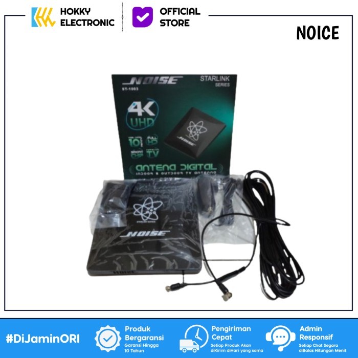 ANTENA DIGITAL TV NOISE ST-1003 4K UHD FULL-HD OUTDOOR INDOOR ST 1003