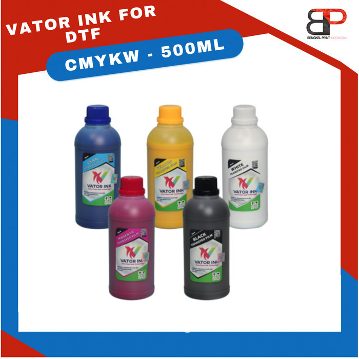 

TINTA DTF VATOR - 500 ML SABLON DTF DTF CMYKW