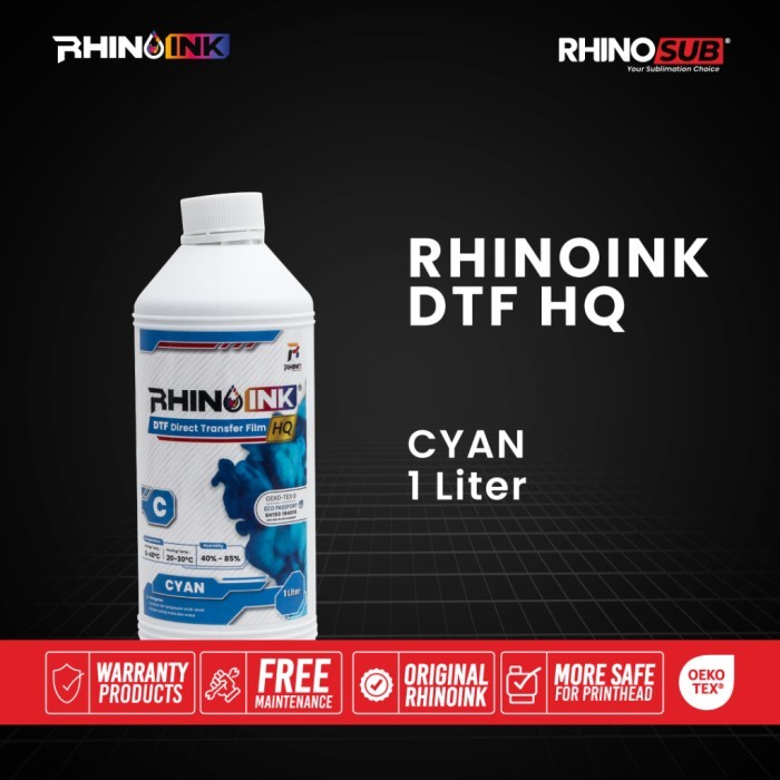 

Rhino Ink Tinta DTF (Direct Transfer Film) 1 Liter LITE / Botol Bulat