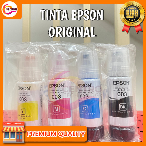 

Tinta Ori Epson 003 u/ L1110, L3110, L3101, L3151, L5190, dll