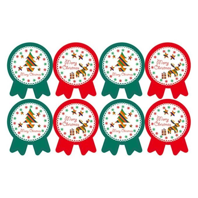 

hanya disini] Sticker Toples Natal / Xmas Sticker Bulat