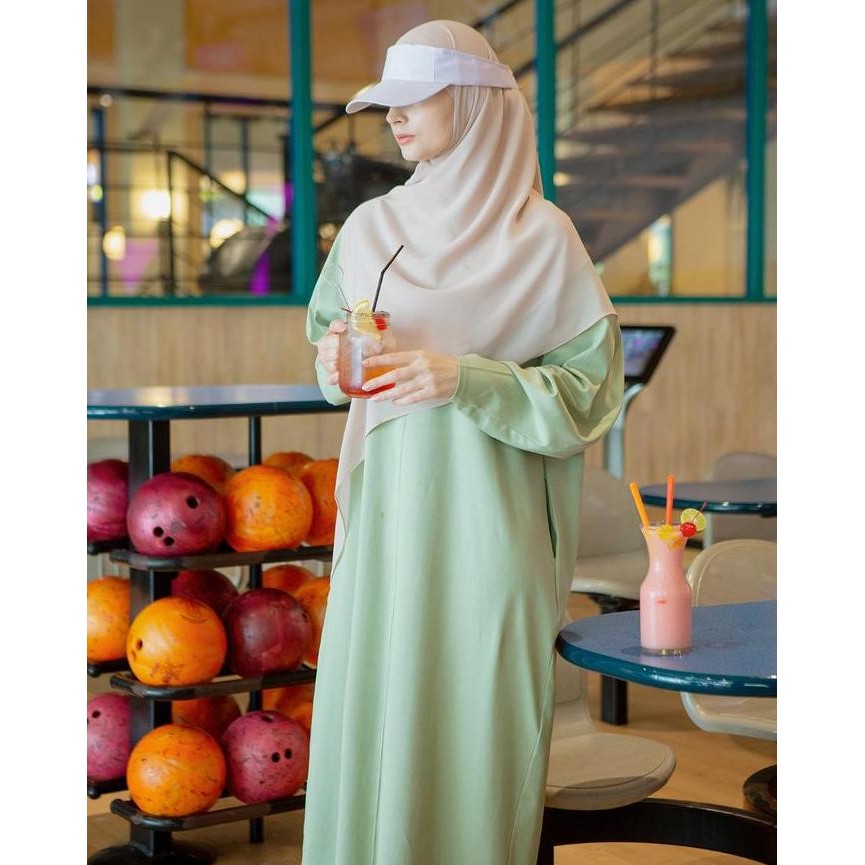 Cottoncut Zura Long Dress Gamis Mulim Wanita Terlaris