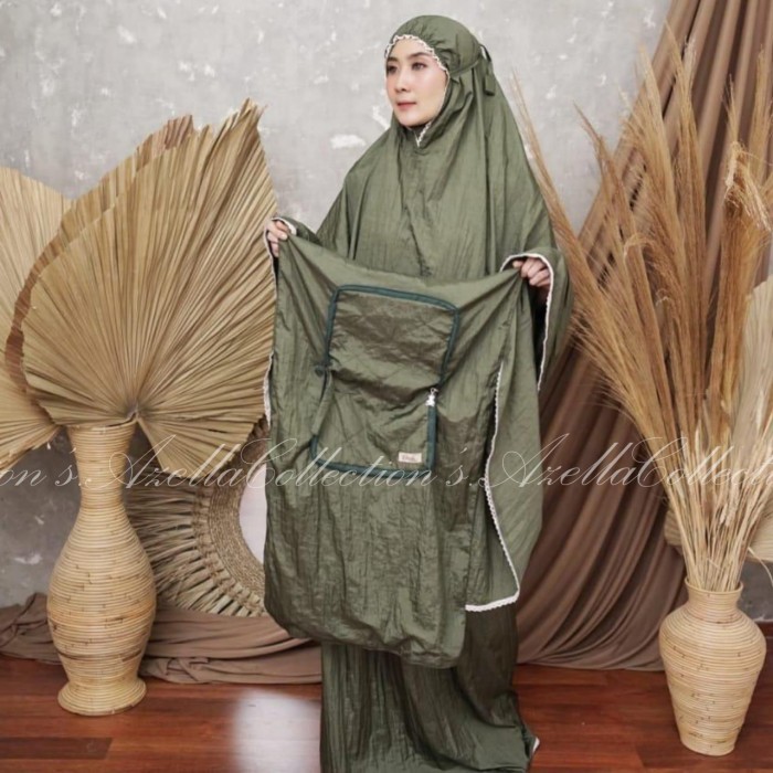 Mukena Traveling Parasut Pouch+Sajadah