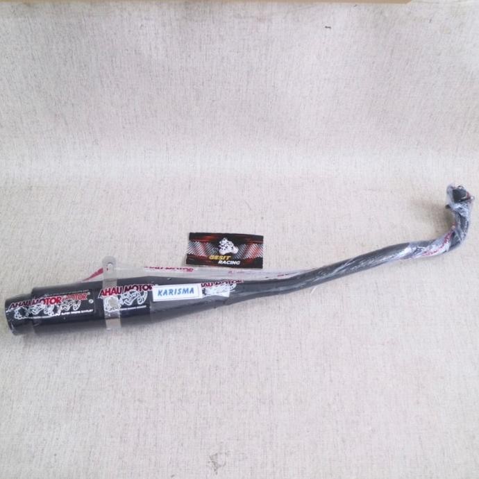 Spesial Knalpot Ahau Supra X 125-Blade-Karisma Ori Black Edition