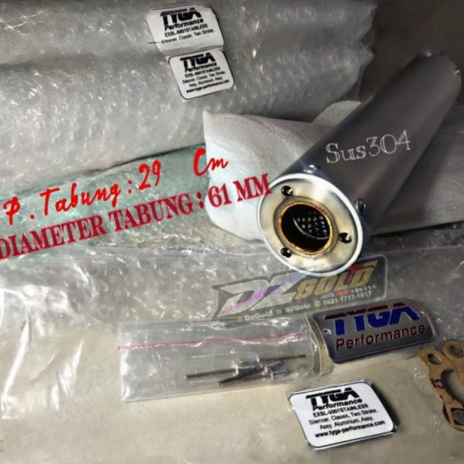 Diskon Silencer 2T Tyga Classic Stainless Almu Ninja Kr Krr Bebek 2 Tak