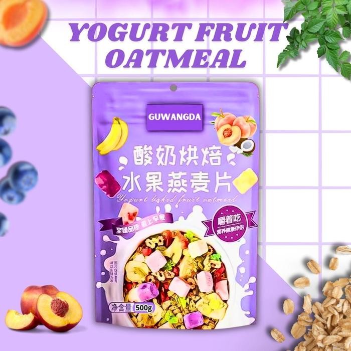 

BARANG TERLARIS Oatmeal Granola Nuts - Fruits Nuts - Mixed Fruits & Yoghurt Fruits Healthy Food Apel