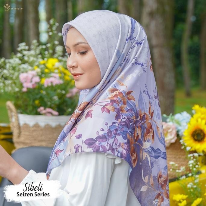 Terjangkau Hijab Voal Printing Segi Empat - Youthscarf- Seizen Series Sibeli