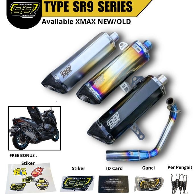 Spesial Knalpot Xmax 250, Xmax 300, Xmax New/Old Original 99 Racing