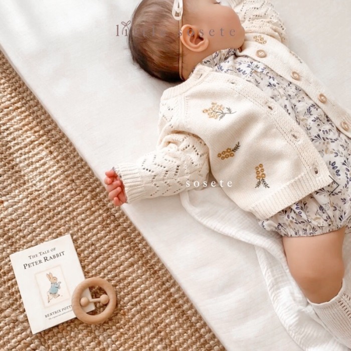 Little Sosete - Knit Cardigan Baby Newborn / Sweater Baby Rajut Knit *Cardigan Knit Anak Bayi /