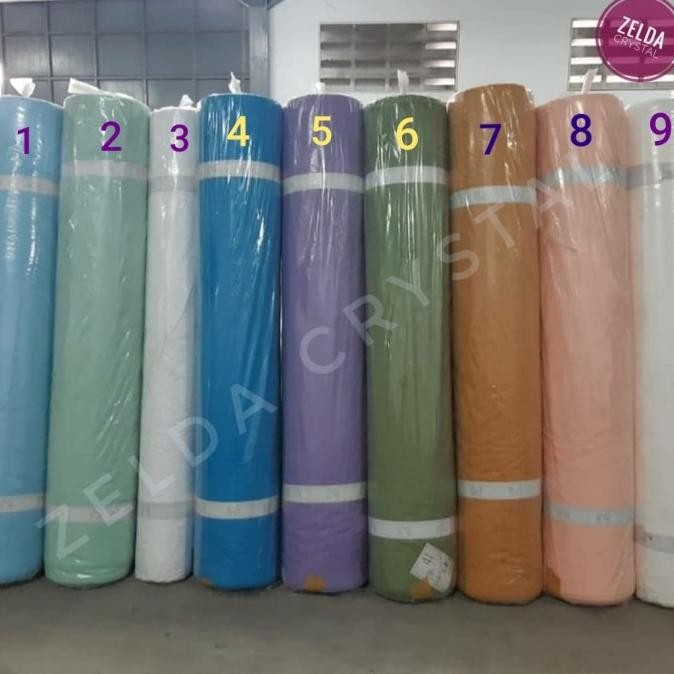 Promo Kain Bahan Sprei Meteran Emboss Warna & Putih