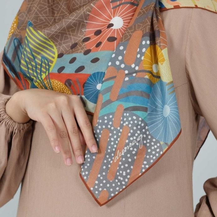 Terjangkau Hijab Deenay Althea Cocoa Brown