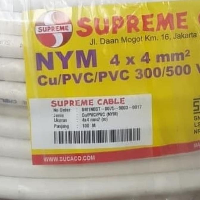 Promo Kabel Listrik NYM 4x4 4 x 4 4x4mm 4 x 4 mm Supreme Meteran / Eceran