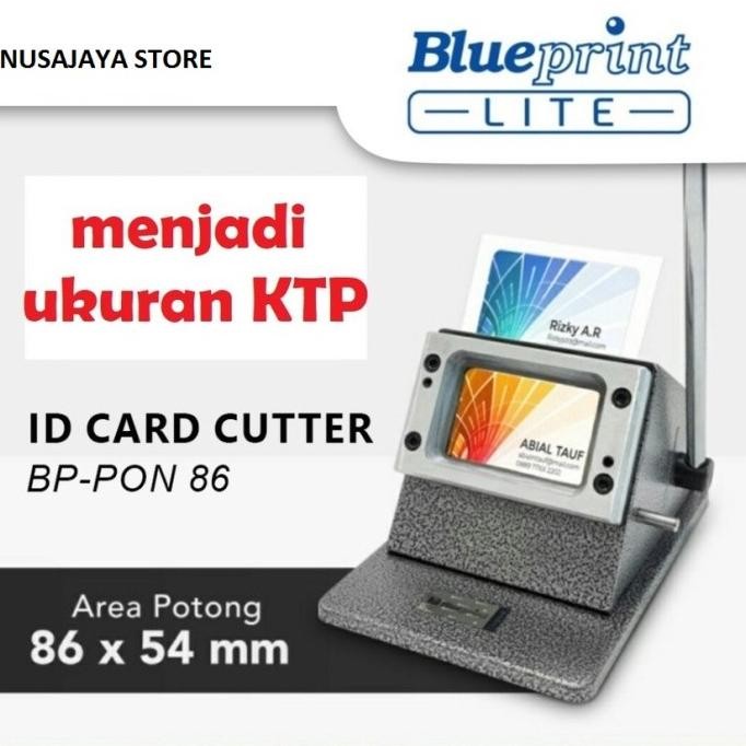 

Terlaris Alat Plong ID Card Cutter BLUEPRINT Mesin Potong IDcard Punch Pon PVC SALE