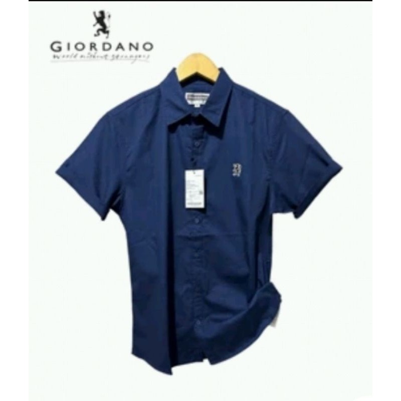 BAJU Kemeja GiOrdano CASUAL lengan Pendek /Baju Kemeja Giordano Pria CASUAL Premium Lengan pendek