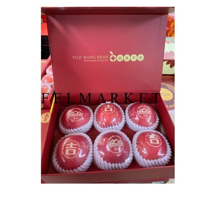 

Grosir Apel Fuji Tato Wangshan Premium Isi 6 Pcs / Hampers Buah Imlek / Box