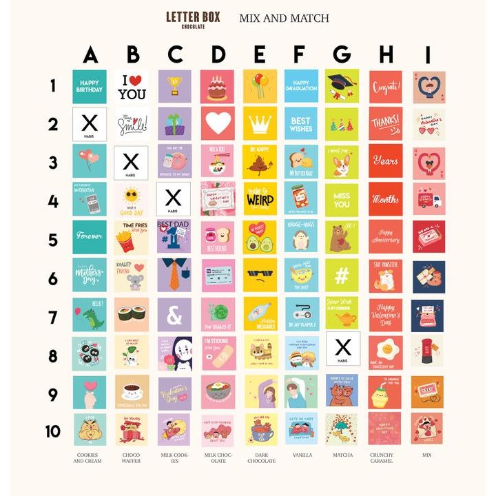 

Promo Kado Coklat Valentine Box 12Pcs - Letter Box - Korean Edition