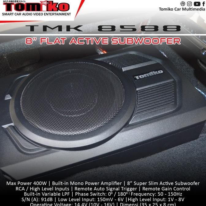 Sale Tomiko Subwoofer Kolong 8 Inch