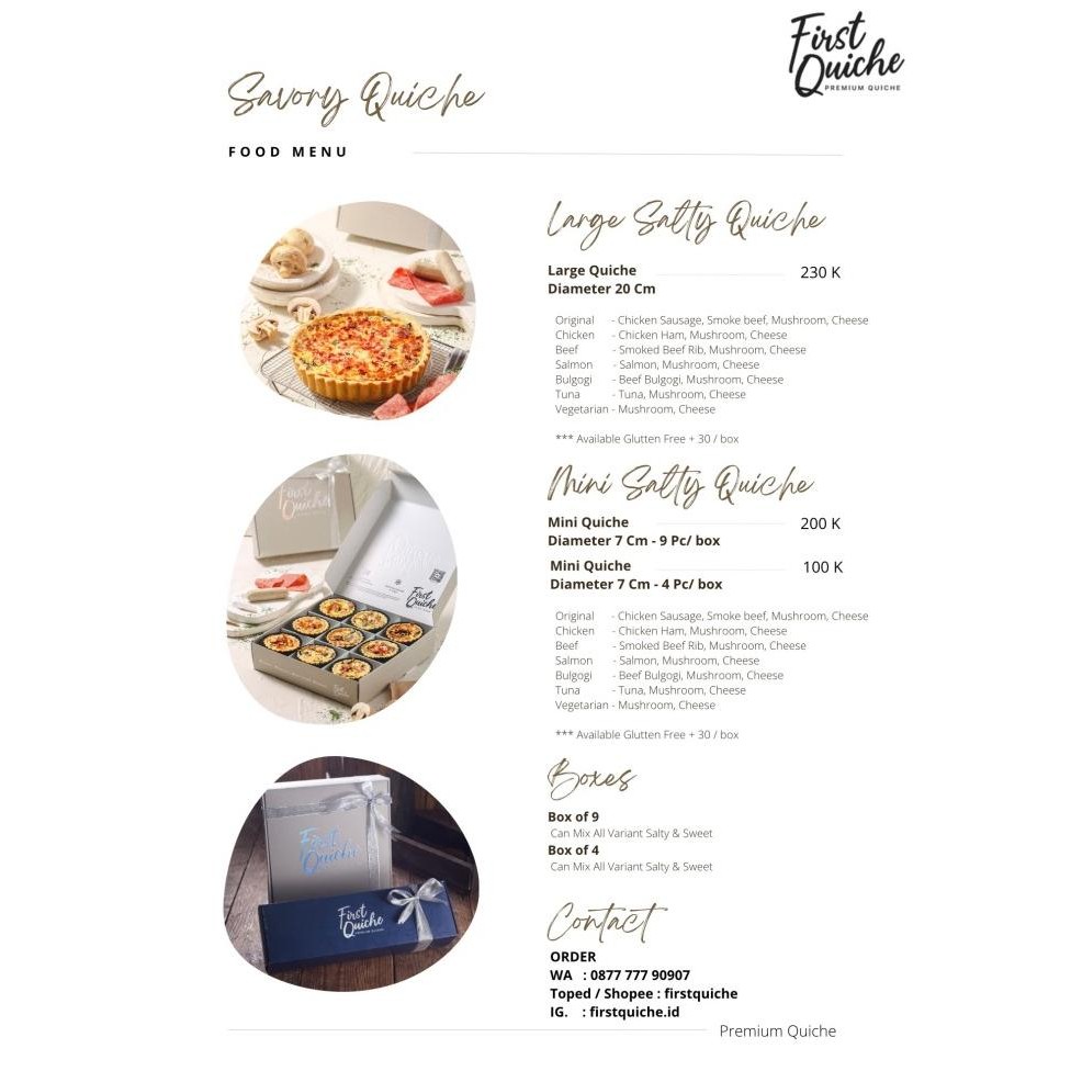 

Promo Mini Salty Quiche Hampers