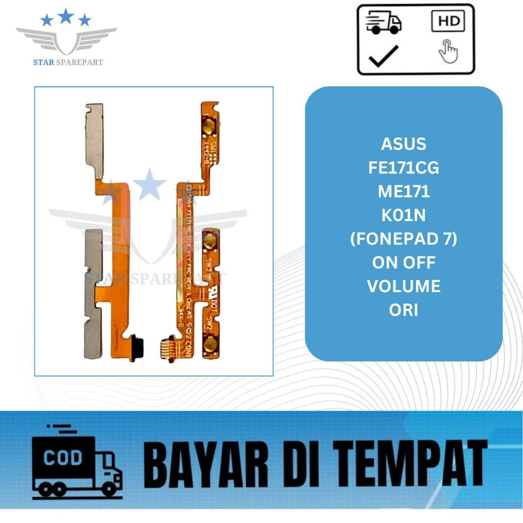 FLEXIBEL ASUS FE171CG / ME171 / K01N ON OFF + VOLUME ORI (FONEPAD 7)