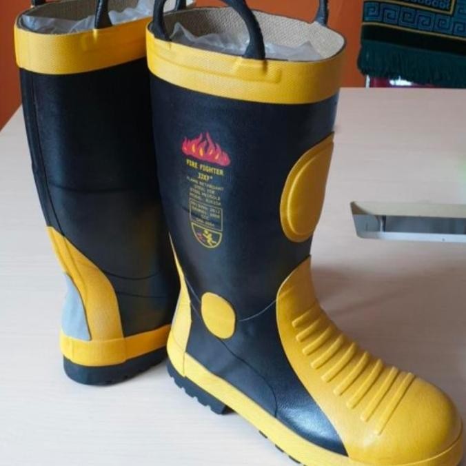 Promo Sepatu Pemadam HAIDAR Firefighter Boots NOT HARVIK COD