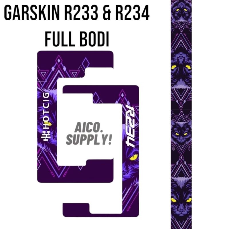 

Premium Cut - Aicostore R 233 234 Bodi Laminasi Tebal 8 Garskin Stiker / Case Custom Terlaris 2PCS/ Fullbody