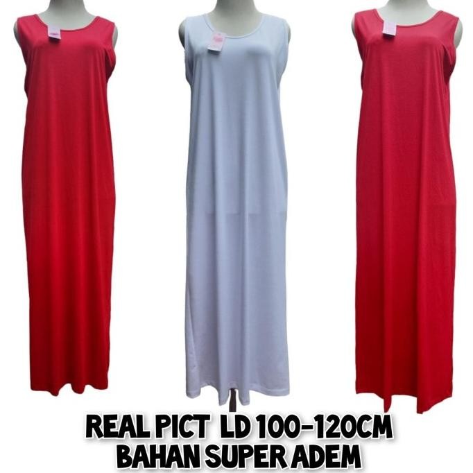 Singlet Panjang Inner Dalaman Panjang Dress Panjang Jumbo Tanktop Panj CDS