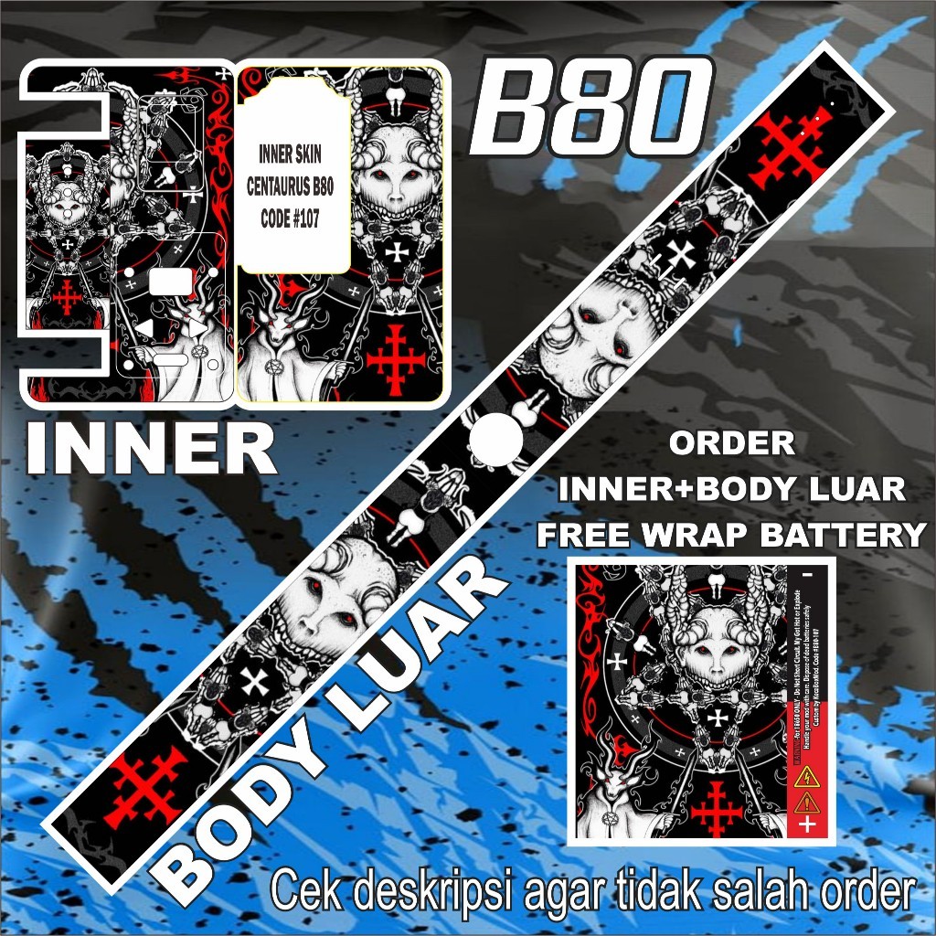 

Premium Cut - Stiker B80 107 Garskin Stiker / Case Custom Terlaris 2PCS/ Fullbody