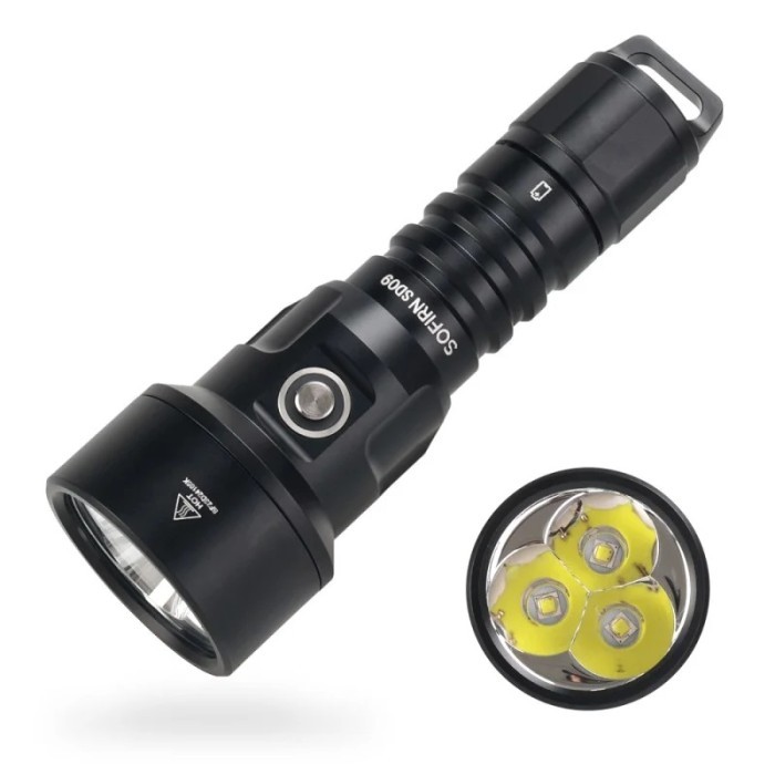 TERBARU SOFIRN SD09 3xSST40 3400 lumens Scuba Diving Flashlight Senter Selam HOT SALE
