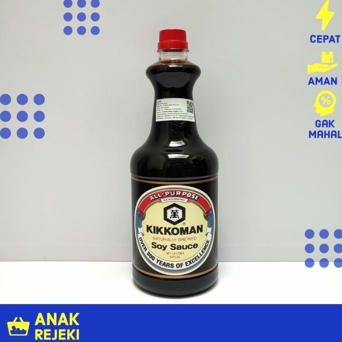 

soy sauce premium kikkoman shoyu 1.6l - kecap asin jepang resto termurah