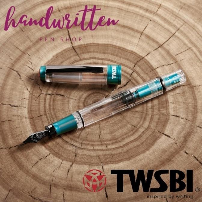 

TWSBI DIAMOND 580 ALR FOUNTAIN PEN - CARIBBEAN W/ ONYX TRIM
