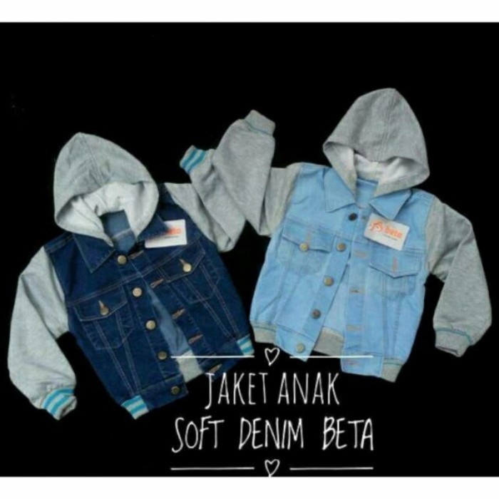 JAKET JEANS ANAK PREMIUM USIA 1-3 TAHUN UNISEX-JAKET ANAK CEWEK COWOK