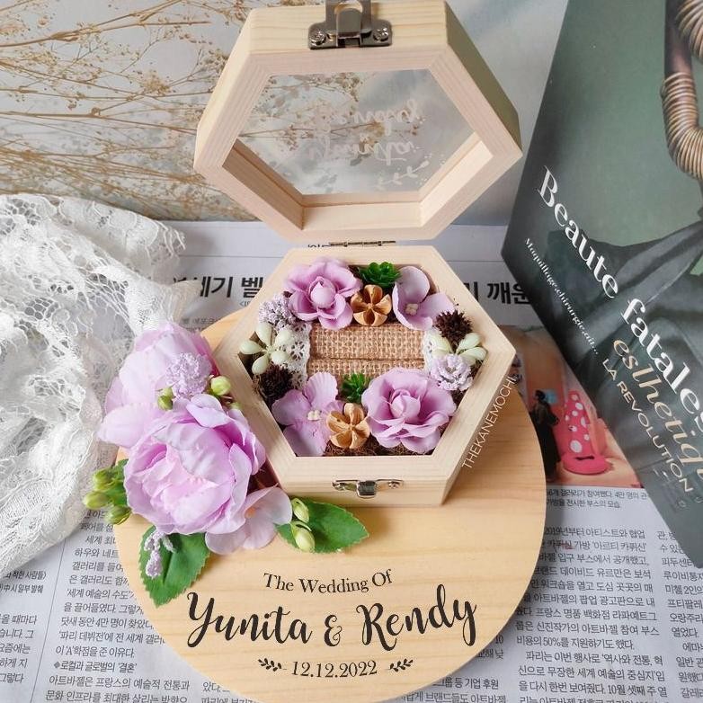 

PROMO Ringbox Wedding Engagement Kotak Cincin Nikah ze-42