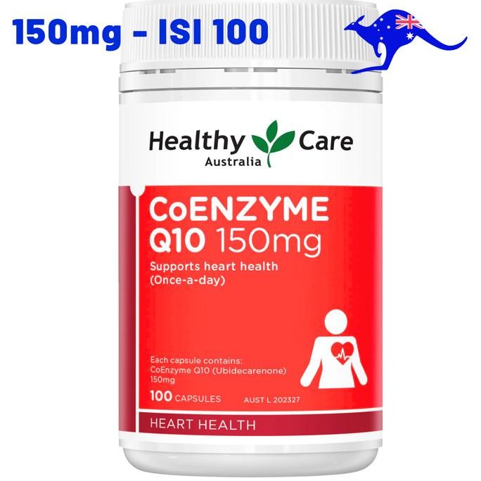 Healthy Care Coenzyme Q10 CoQ10 150mg 100 Capsules Co 150 mg Kapsul