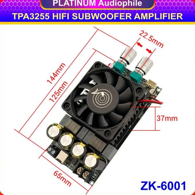 TPA3255 HIFI SUBWOOFER AMPLIFIER 600W CLASS D ZK-6001