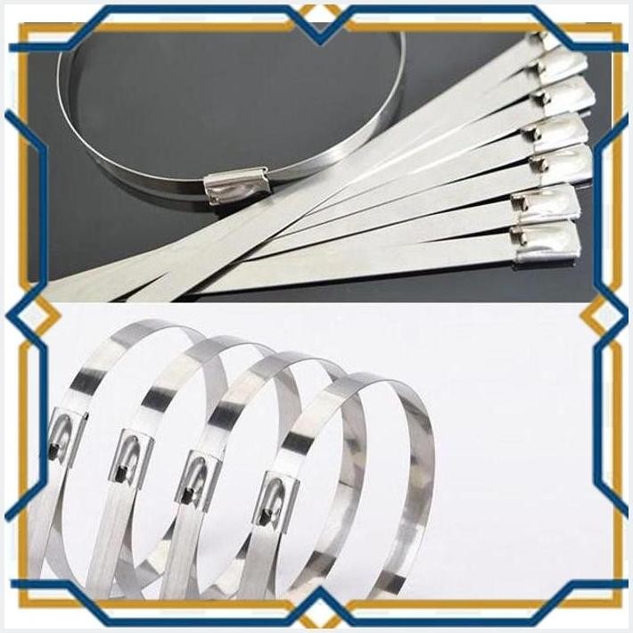 

[elt] stainless steel zip cable ties lock tie wrap 4.6mmx350mm
