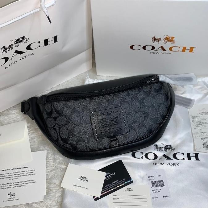 Coach Waistbag Box Signature Fullset Bnib Original Authentic Tokonilam88