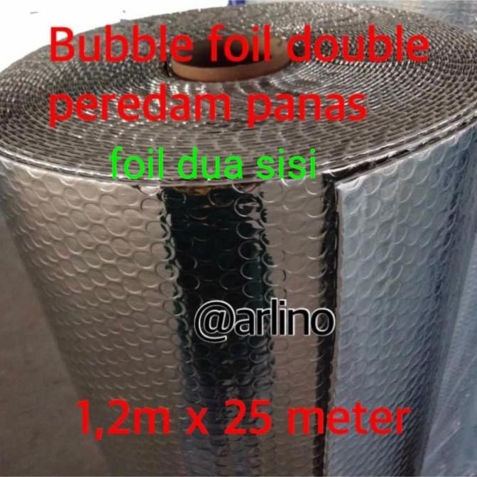 Aluminium bubble foil double peredam panas atap insulasi atap