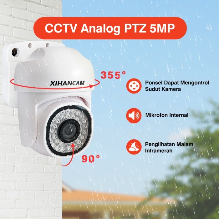 XIHANCAM 5MP Kamera CCTV DVR Audio Outdoor Camera Analog PTZ Infrared